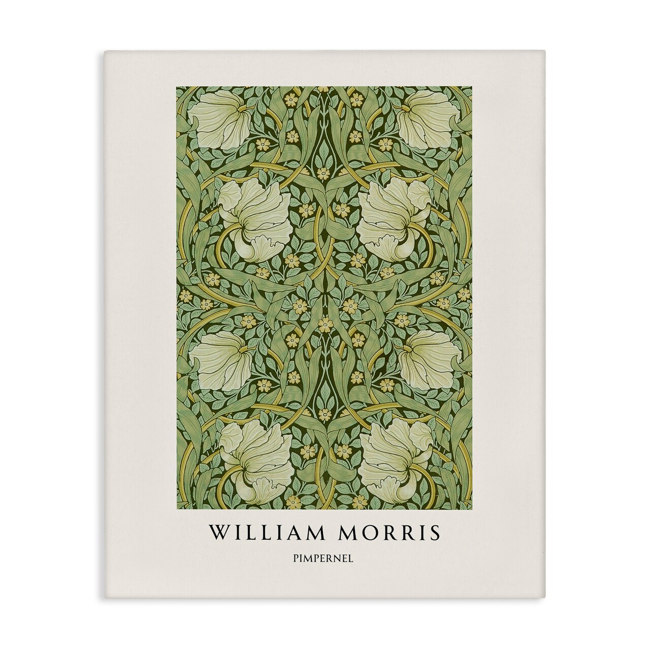 Stupell Industries William Morris Symmetrical Pimpernel Canvas Wall Art, design by Vintage Hustle